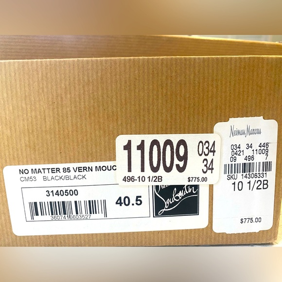 Christian Louboutin No Matter 85 Pumps
EU 40.5 US 9.5  M Vern Mouchete Heels - Picture 11 of 12